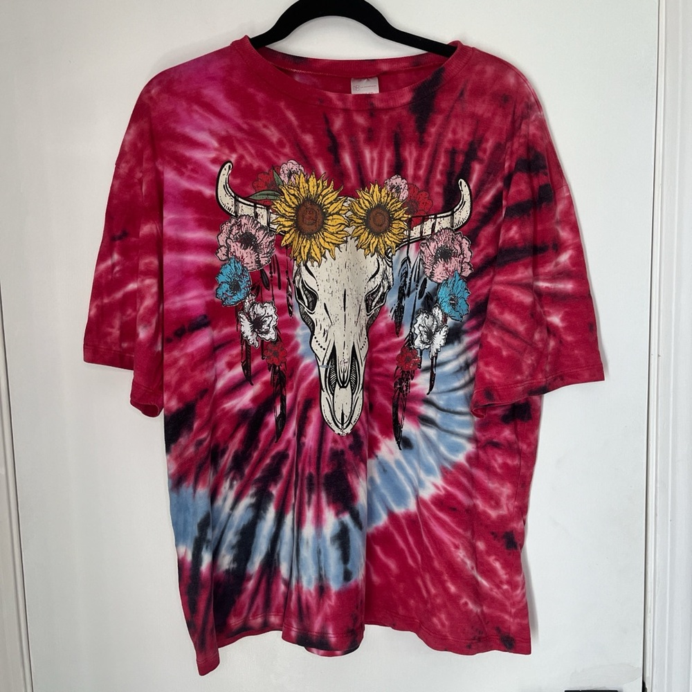 No Boundaries Red Tie-Dye T-Shirt